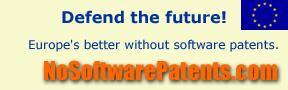 NoSoftwarePatents.com; Defend the Future!; Europe's better off without software patents